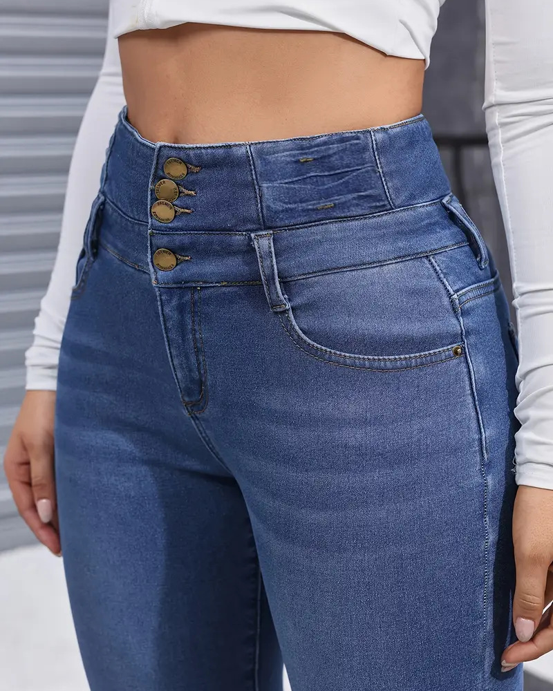 Fleece-Lined Stretch Skinny Jeans