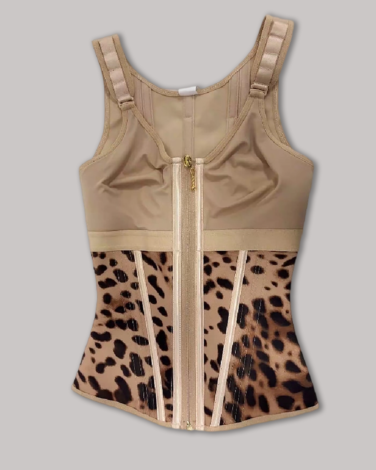 High Compression Tummy Control Latex Corset Waist Vest with Bra