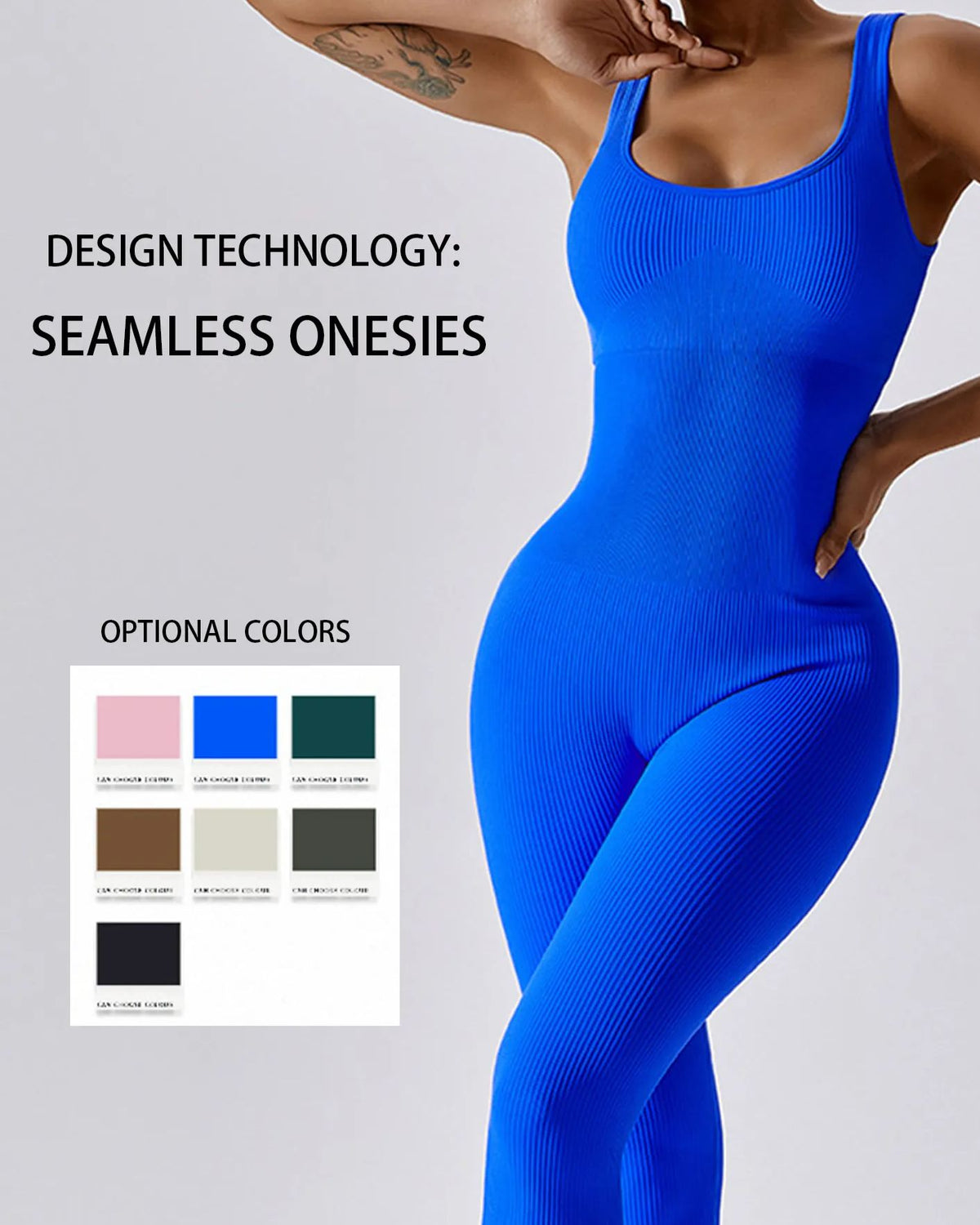 Slim-Fit Stretch Jumpsuit With Seamless Tummy Tuck