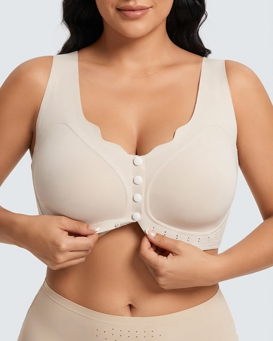 Plus Size Wireless Front-Close Comfort Jelly Bra